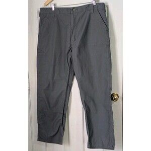 Carhartt Cargo Pants Mens 38x30 Gray Dungaree Workwear Utility Carpenter